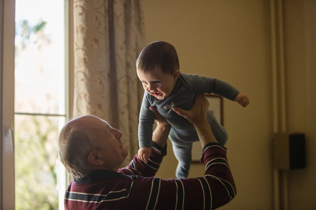 grandfather with their grandchild