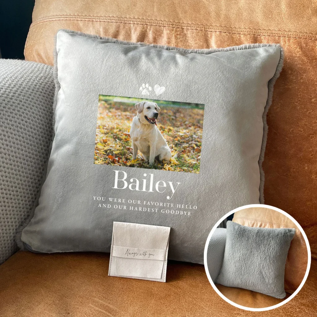 Pillow and cushion Memorial Gifts For The Loss Of A Dog