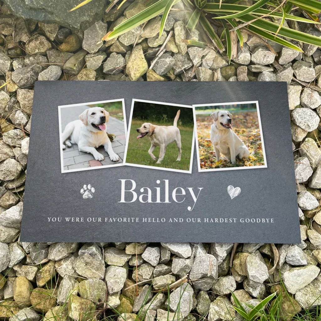 cat memorial garden slate