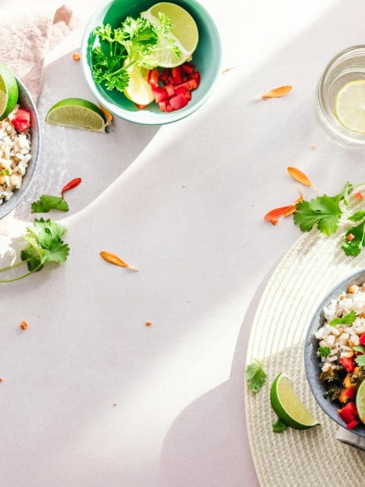 photo of vegetable salad in bowls