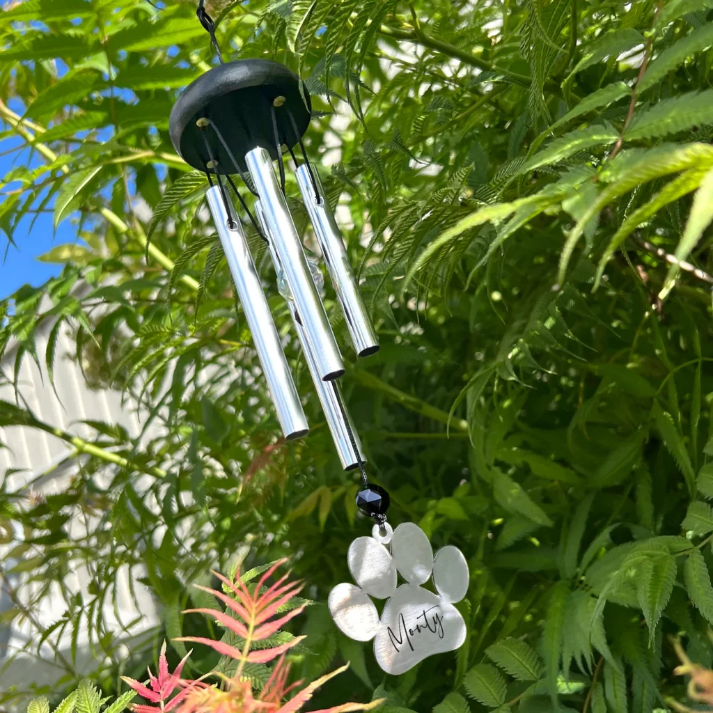 pet memorial garden wind chimes