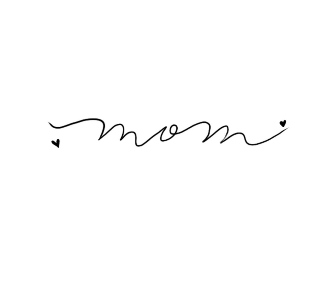 simple tattoo for mom