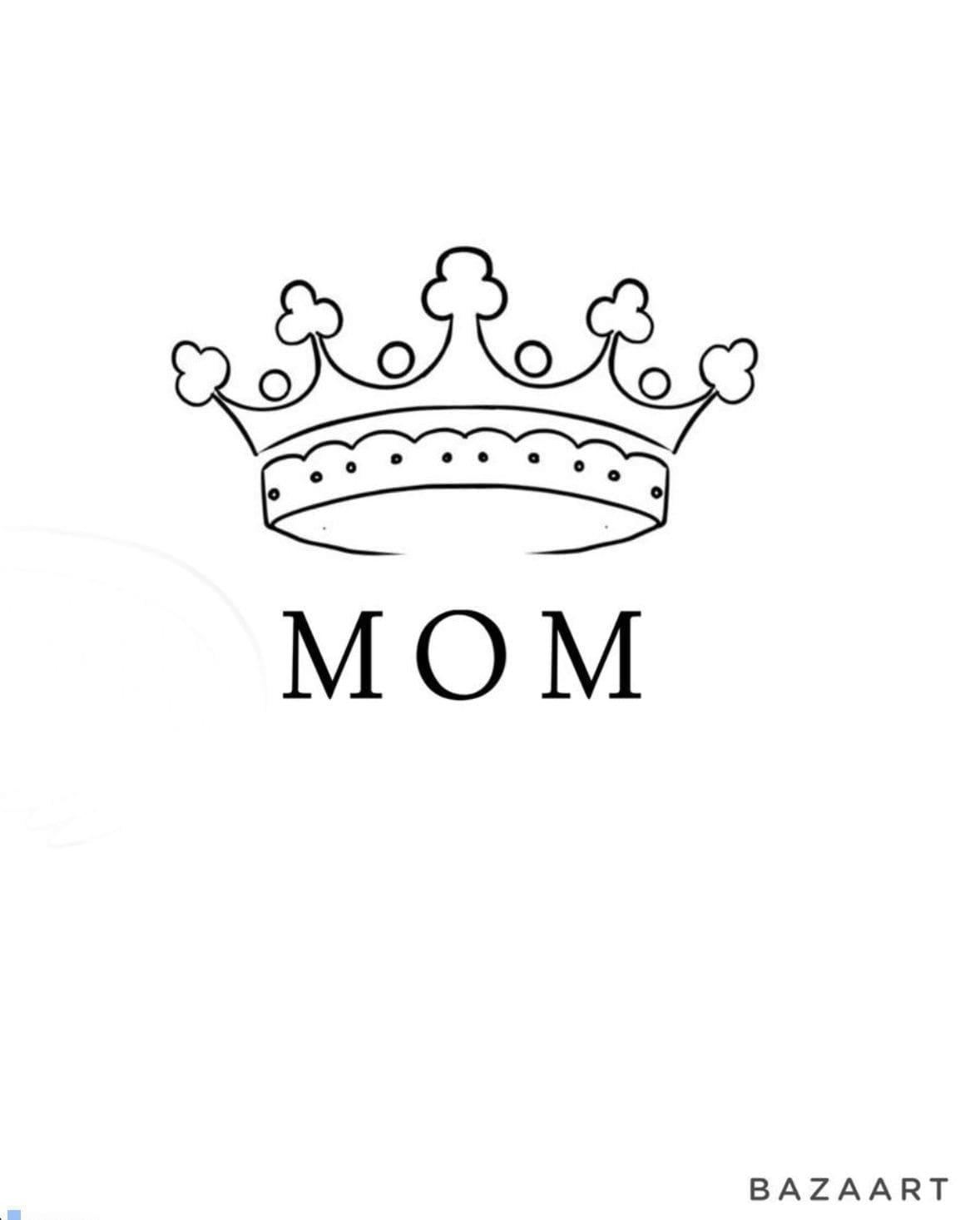crown tattoo for mom