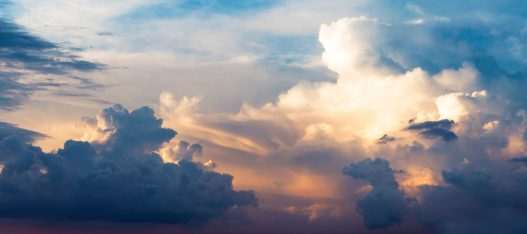 blue sky with white clouds