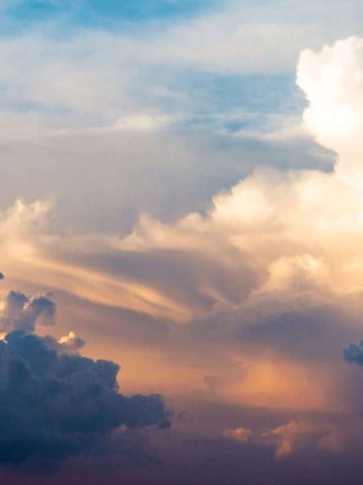 blue sky with white clouds