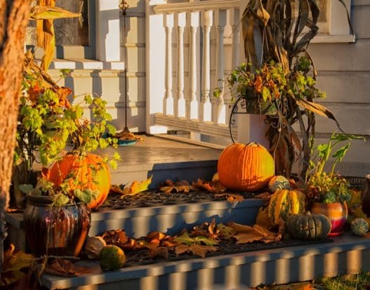 fall porch decor