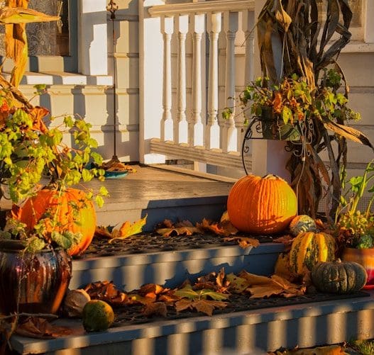 fall porch decor