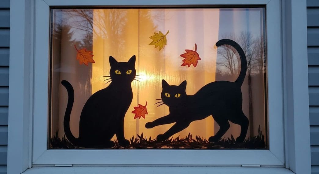 halloween window painting ideas