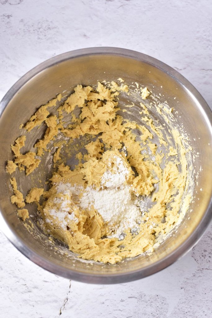 dough mixture for linzer cookies