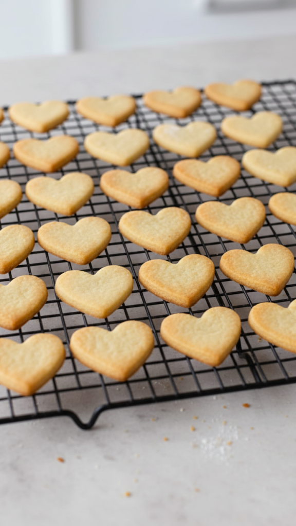 cooked cookies cooling on a wire rack