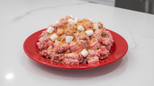 strawberry fluff shortbread salad recipe