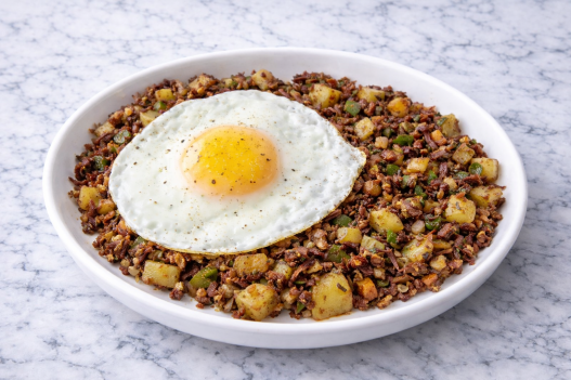 This is an easy Corned Beef Hash with Fried Eggs recipe that is perfect for using up leftovers after a corned beef dinner the night before
