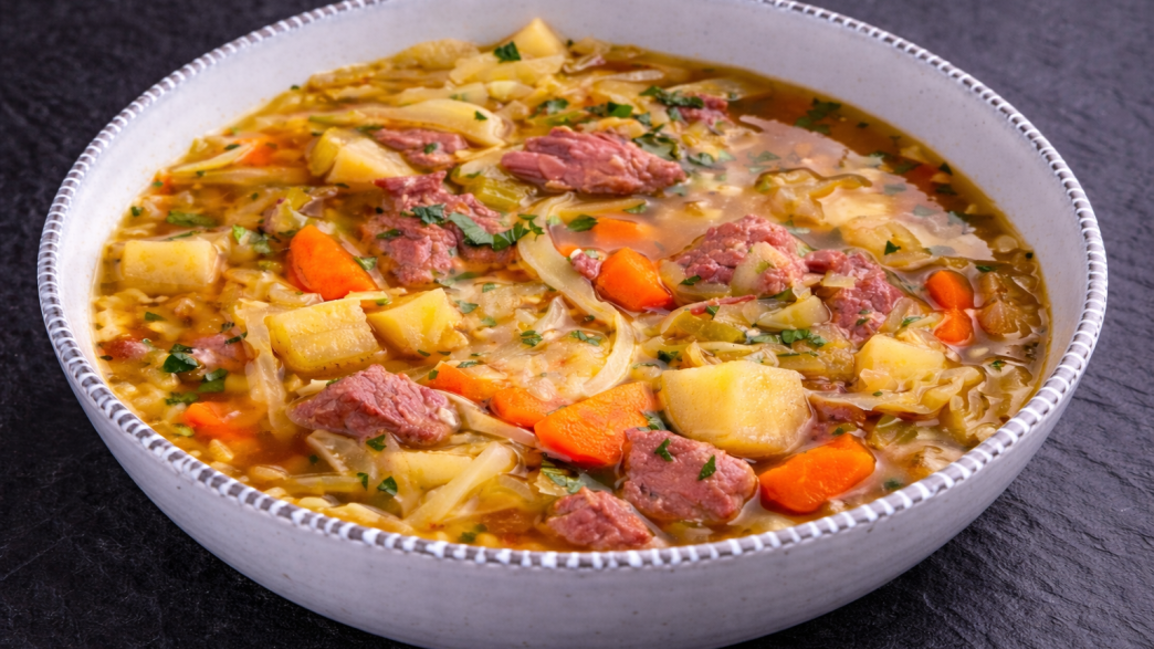 Corned Beef and Cabbage Soup