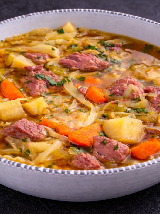 Corned Beef and Cabbage Soup