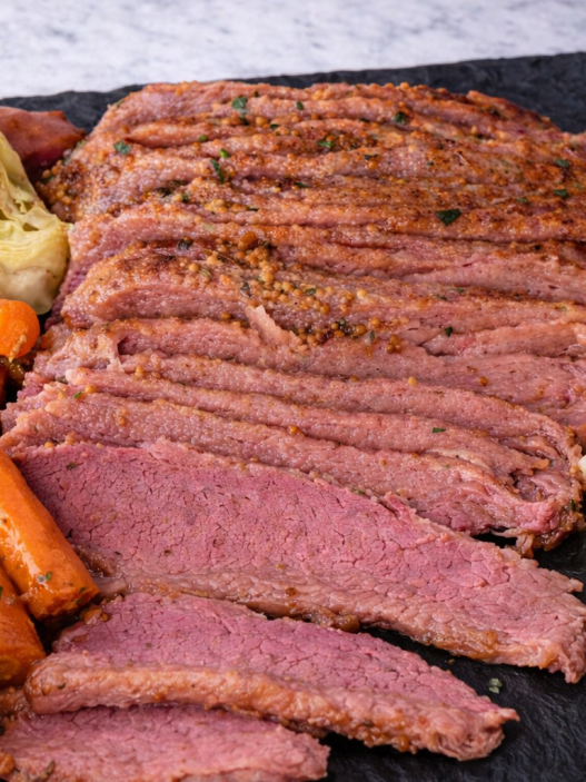 corned beef cooked from oven