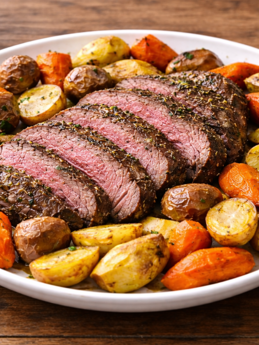 Corned Beef, Potatoes and Carrots Sheet Pan Dinner