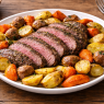 Corned Beef, Potatoes and Carrots Sheet Pan Dinner