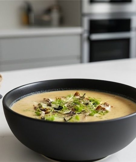 This hearty Parsnip and Hazelnut Soup is comforting, warming and perfect for batch cooking. It is nutty and indulgent.