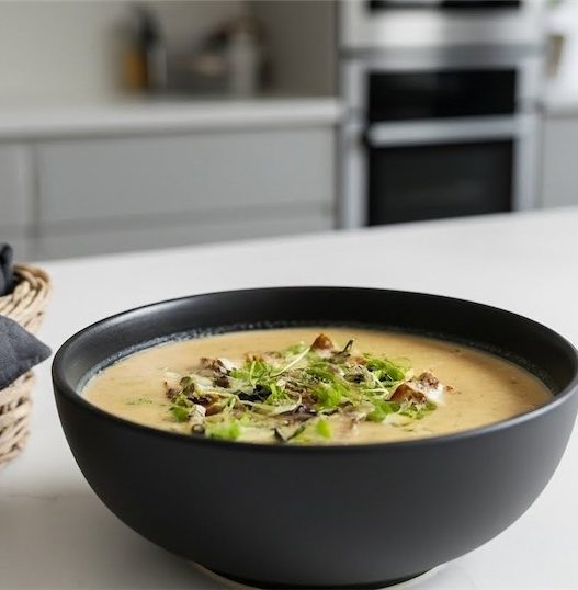 This hearty Parsnip and Hazelnut Soup is comforting, warming and perfect for batch cooking. It is nutty and indulgent.