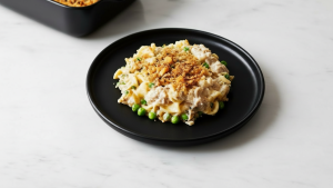 tuna casserole on plate