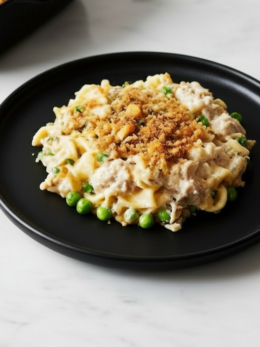 tuna casserole on plate