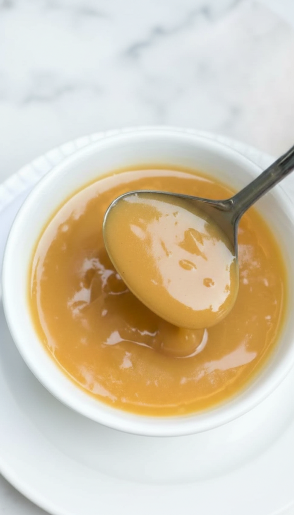 pineapple glaze in white bowl