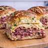 Reuben Pretzel Roll Sliders