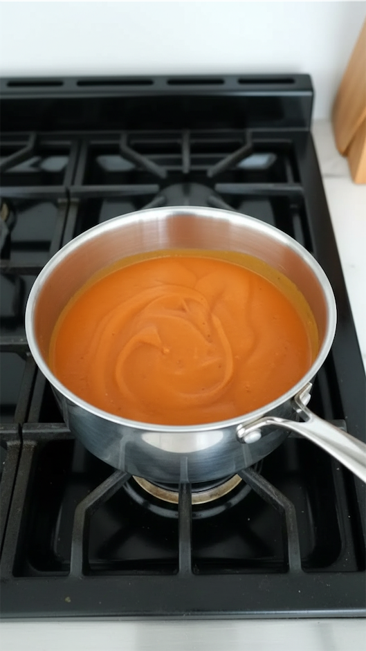 Dairy Free Curried Sweet Potato Soup made on stove