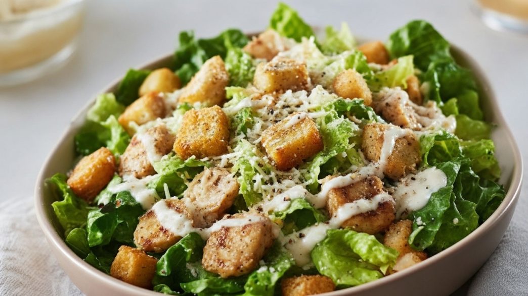 Caesar Salad With Cottage Cheese