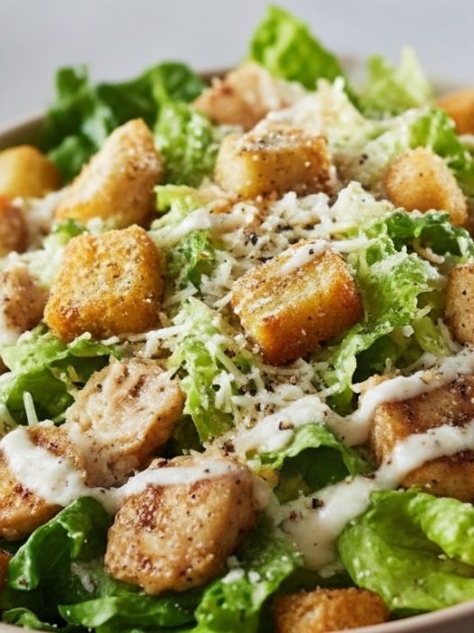 Caesar Salad With Cottage Cheese