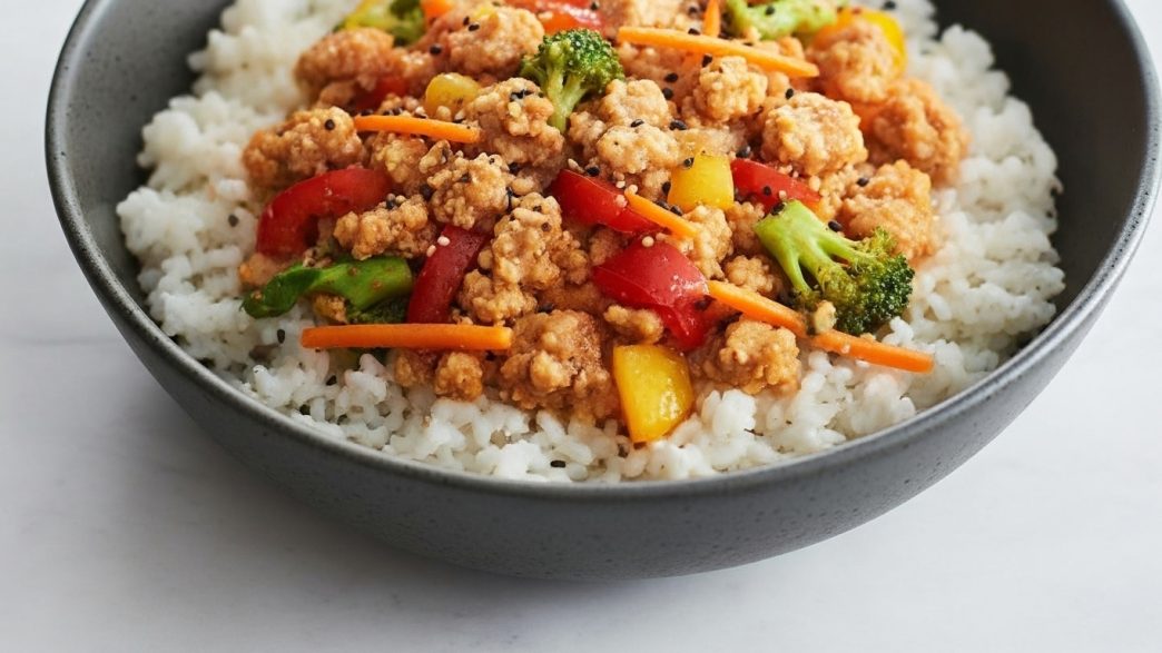 asian orange chicken ground recipe
