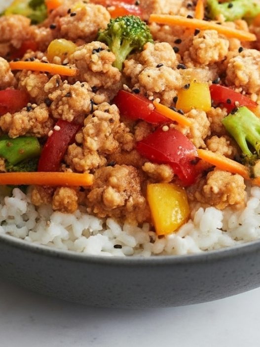 asian orange chicken ground recipe