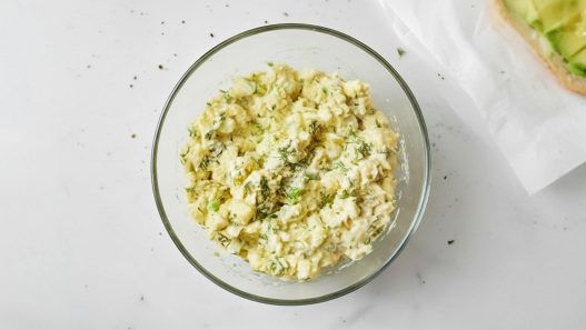 avocado egg cottage cheese salad
