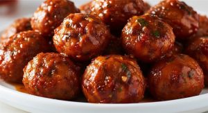 orange ground chicken meatballs