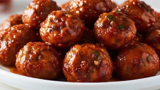 orange ground chicken meatballs