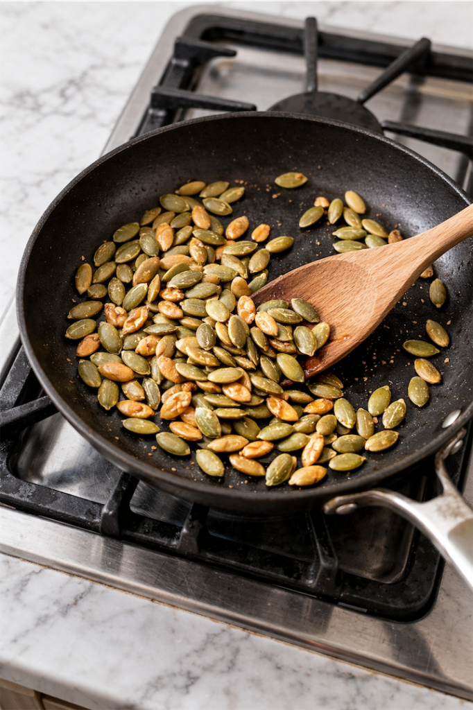 toasted crunchy pumpkin seeds