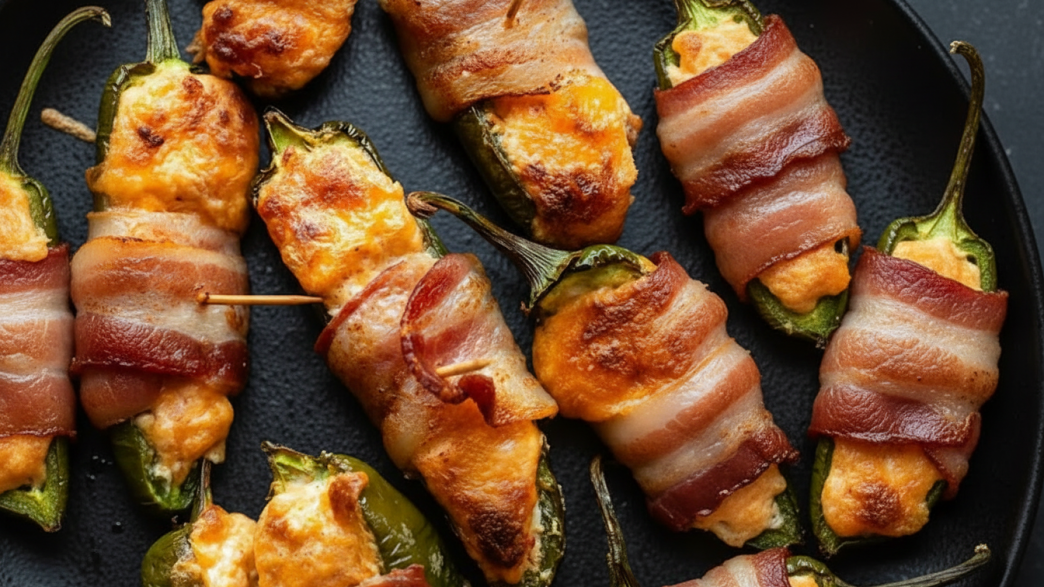 Bacon Wrapped Jalapeño Poppers