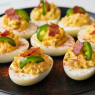 Jalapeño Devilled Eggs with Sour Cream
