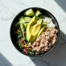 quick canned tuna poke bowl