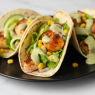 salmon bites taco