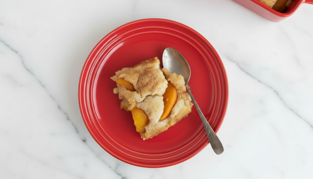 3 ingredient peach cobbler recipe