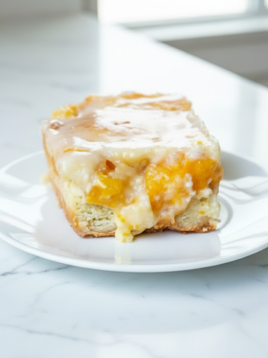 Peach & Cream Cheesecake Bars recipe