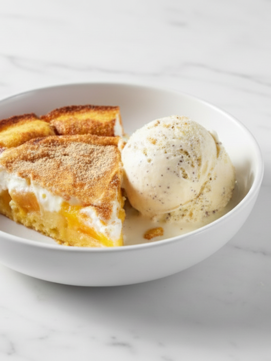 Peaches & Cream Pie recipe