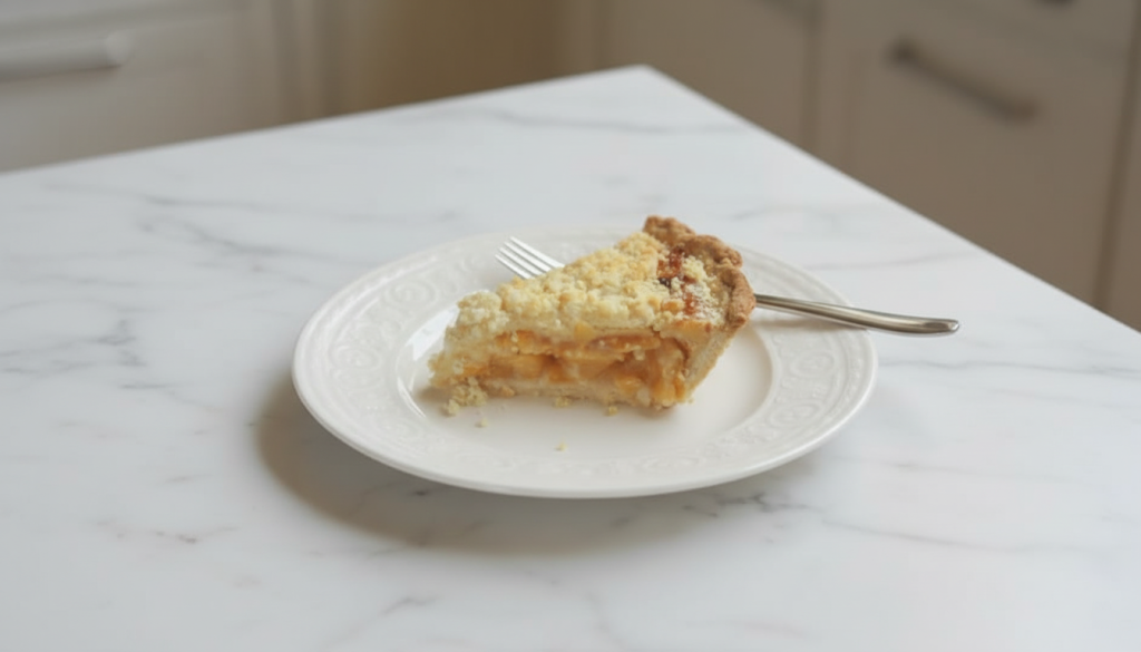 fresh peach custard pie recipe