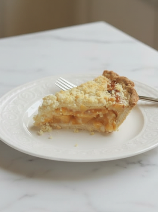 fresh peach custard pie recipe