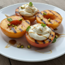 grilled peach on BBQ recipe