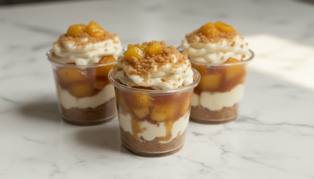 peach cobbler pie cup recipe