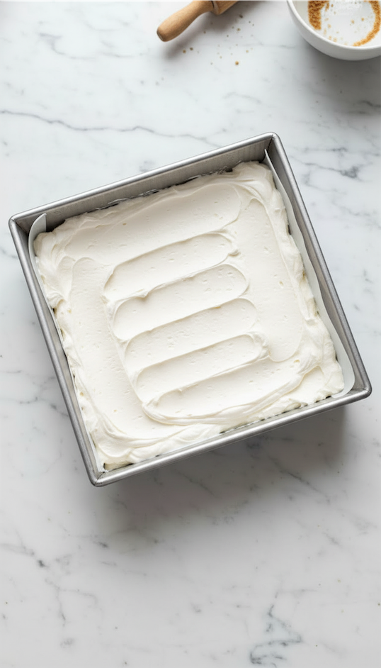 layer of whipped cream