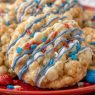 4th of july rice krispie cookies