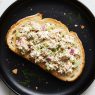 cottage cheese tuna salad on plate